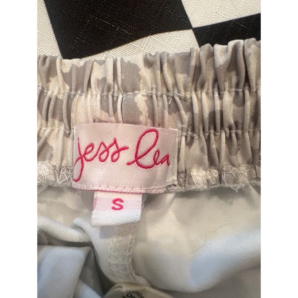 Jess Lea Leopard Print Lounge Shorts Grey White Small casual beach summer - Picture 6 of 7